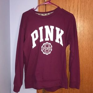 Purple PINK crewneck sweatshirt